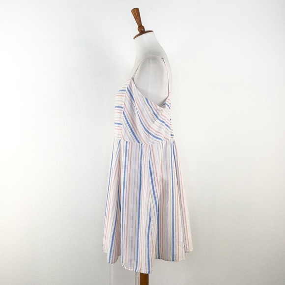 GAP White Blue Stripe Sleeveless Dress - Picture 3 of 6